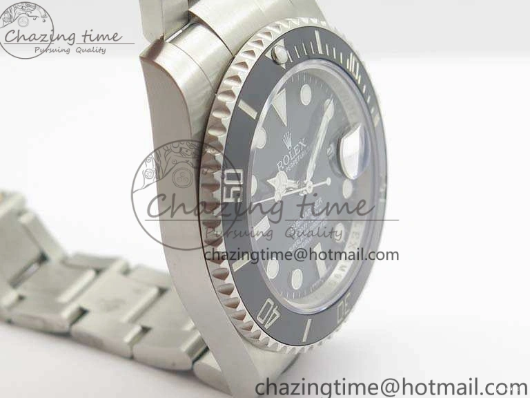 Ceramic On Best A2836 1:1 Black VRF Edition Submariner 116610LN SS Bracelet 0203